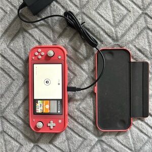 Nintendo Handheld Console in Coral